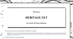 Desktop Screenshot of debitage.net