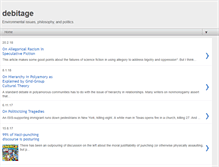 Tablet Screenshot of blog.debitage.net
